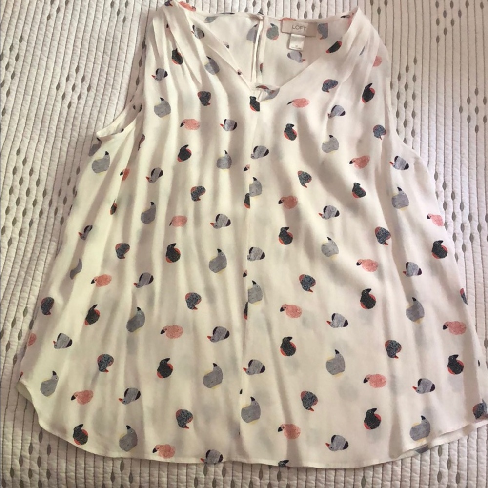 Blouse with birds